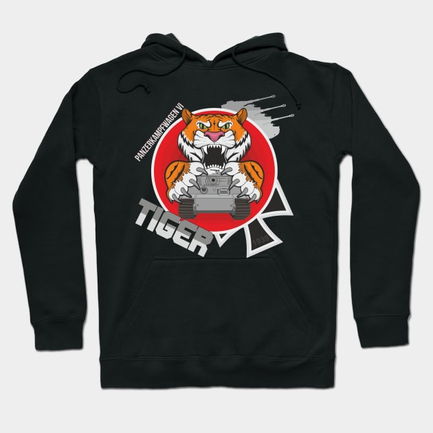 Pz-VI Tiger Heavy Tank Hoodie by FAawRay